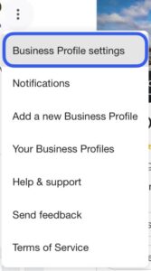 Step 1 - turning on ask for me on Google from the search results page on google business profile - DC DiGiTAL PRO